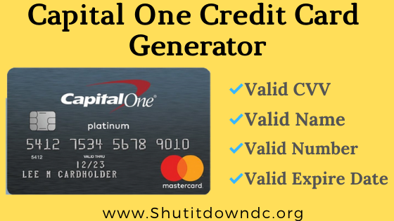 Capital One Credit Card Numbers Generator Valid Cvv Details