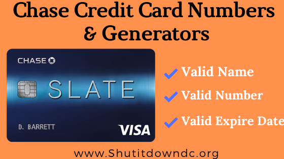 Chase Credit Card Numbers 2020 Free Generator Works