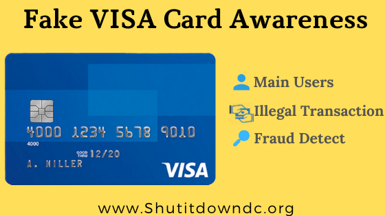 Fake Visa card awareness 