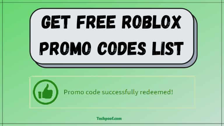 roblox promo code list